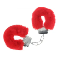 OUCH! Classic Fluffy Cuffs - Red OUCH! Classic Fluffy Cuffs - Red